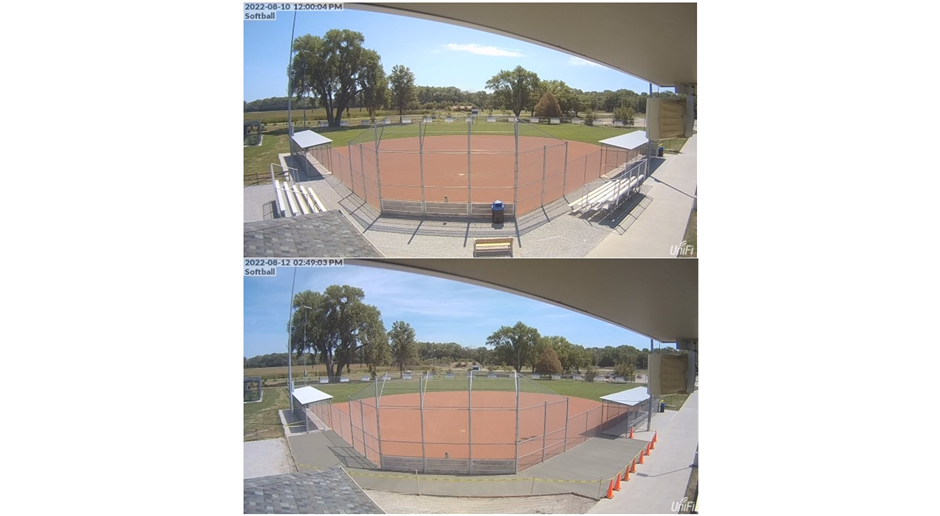 New Concrete For Softball Field